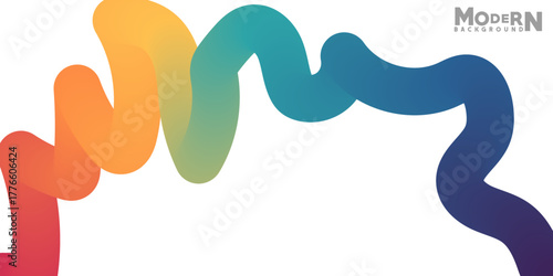 Modern gradient wave background with vibrant color spectrum and smooth transitions