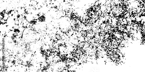 Damage distress wall concrete aged chalk ink rust crack urban dirty grunge splatter background.	