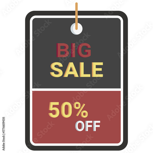  big sale Icon, Flat style icon vector illustration, Suitable for website, mobile app, print, presentation, infographic and any other project.
