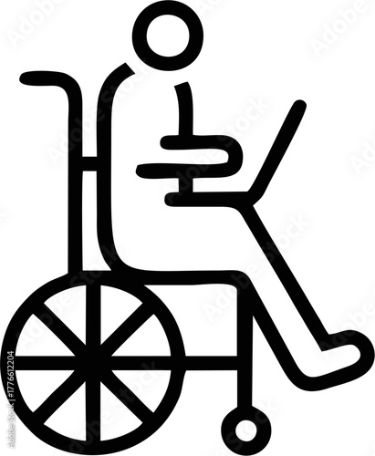 Person in Wheelchair Working on Laptop