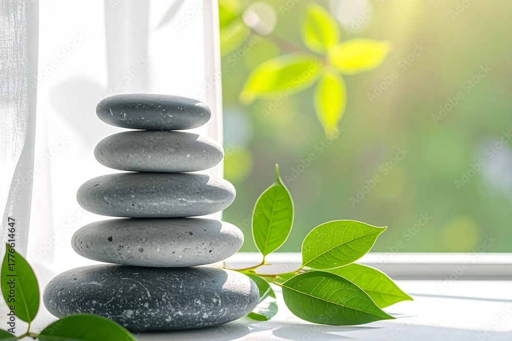 Obraz premium Minimal Nature and Wellness Aesthetic for Modern Design Concepts