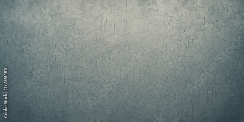 Dark, textured, brushed metal surface with a vintage blue grunge texture pattern suitable for a blank wallpaper design backdrop