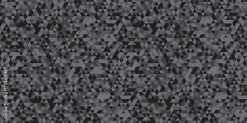 abstract geometric black and gray low polygon triangle vector paper wallpaper origami background. gradient grid creative digital business triangular low textile design.	