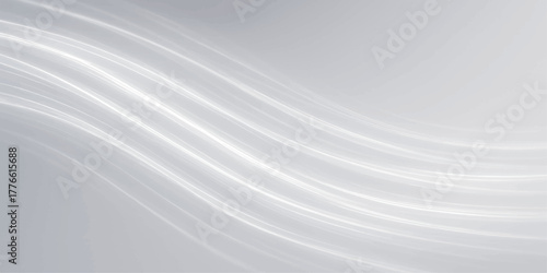 Soft white lines and a light blue wave pattern create an abstract, smooth, and flowing background texture for artistic wallpaper design