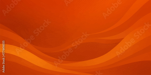 Bright orange and yellow abstract flowing silk waves texture pattern design illustration