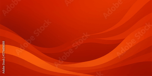 Abstract red and orange background illustration with a soft flowing wave texture