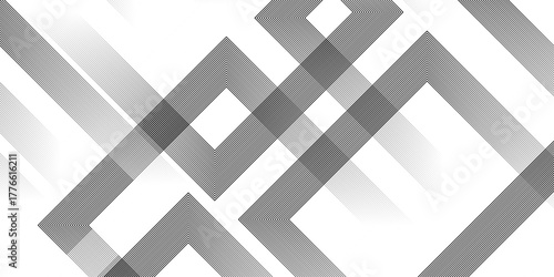 Geometric diagonal oblique vector curve gradient black and white graphic stripe line. Repeated fine diagonal lines Thin slash line stripes diagonal vector elegant background	
