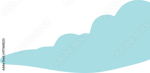 Half Light Blue Cloud