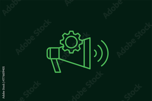 marketing option settings illustration in flat style design. Vector illustration.	