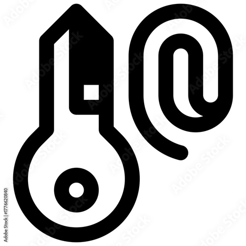 Multifactor authentication. Outlined stroke vector icon with black-filled details.