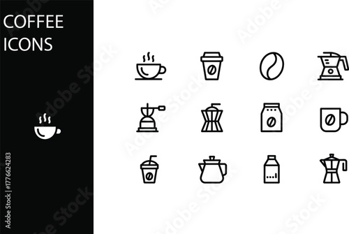 A specialized set of minimalist outline vector icons depicting various road traffic incidents, including vehicle collisions, damage, and emergency services, for public safety awareness