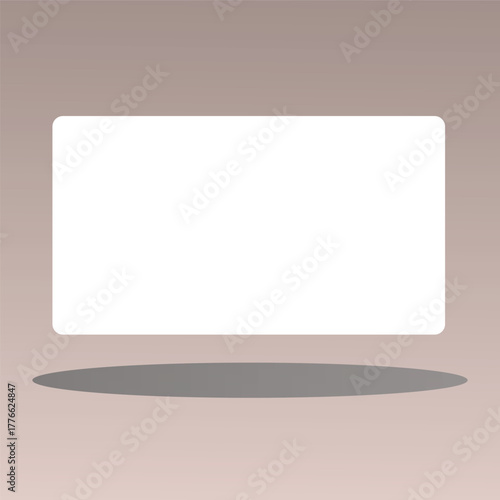 Modern blank white display mockup background