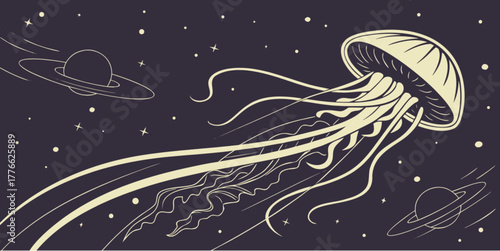 abstract background with stars