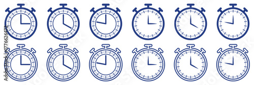 Dynamic Hurry Up Icon with Stopwatch Symbolizing Urgency and Time Pressure for Sales and Promotions to Drive Immediate Action. Time fast icons in Multiple Styles Set. Vector Past time icon vector