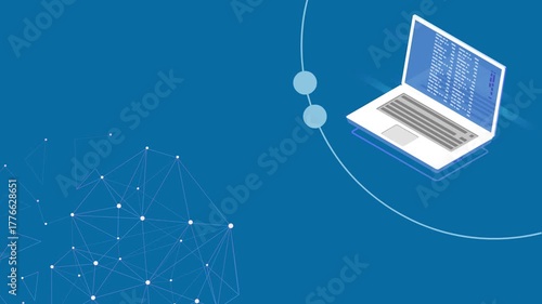laptop computer network concept