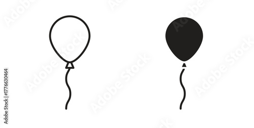 Balloon icon line. eps 10 vector illustration