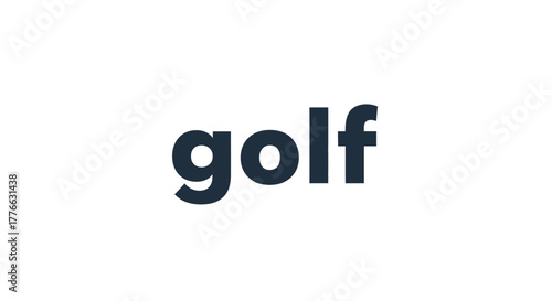 The word golf written in a dark, rounded sans-serif font on a plain white background.