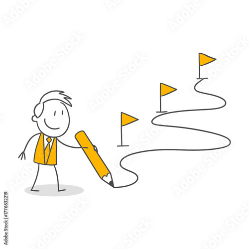 Creating A Detailed Roadmap That Progresses Step By Step To Implement Long-Term Strategies In Business Life.