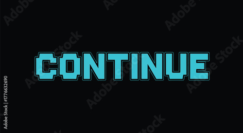 Continue pixel art continue game over pixelated continue screen game