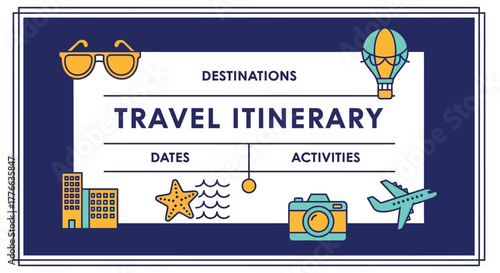 Travel itinerary destinations activities dates vacation planning trip