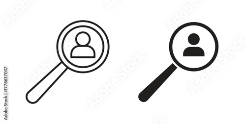 Hiring icon line. eps 10 vector illustration