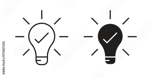 Idea icon line. eps 10 vector illustration