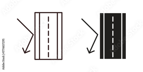 Insulation icon line. eps 10 vector illustration