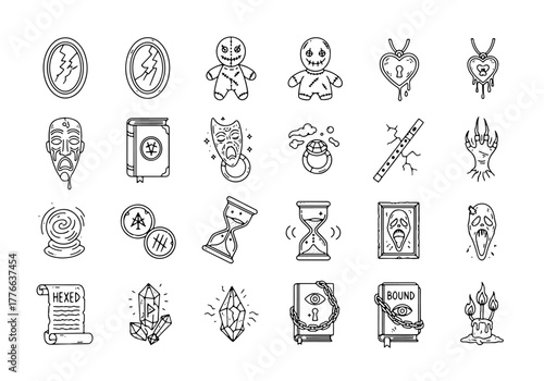 Cursed Objects Icon Set
