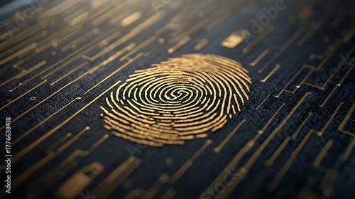 Fingerprint , A digital image of a fingerprint
 