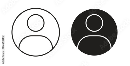 Login icon line. eps 10 vector illustration