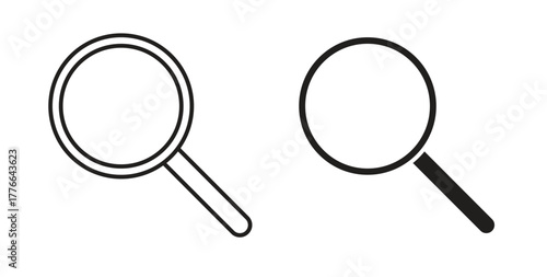 Search icon line. eps 10 vector illustration