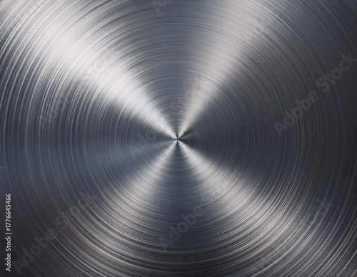 shiny circular brushed steel texture radial polished silver aluminium magnesium alloy closeup metal background