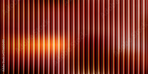 iridescent Abstract fractal ripple glass distortion effect background. Ribbed glass texture with vibrant gradients smooth fluted vertical lines. Reeded Bold dynamic design blending futuristic tones