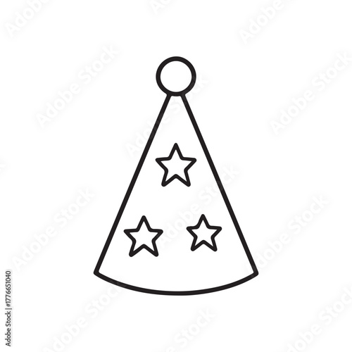  Party hat with stars