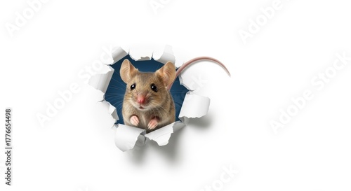 Mouse Breaking Through a Wall