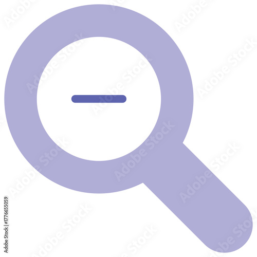 Zoom Out Icon Vector Stock Illustration