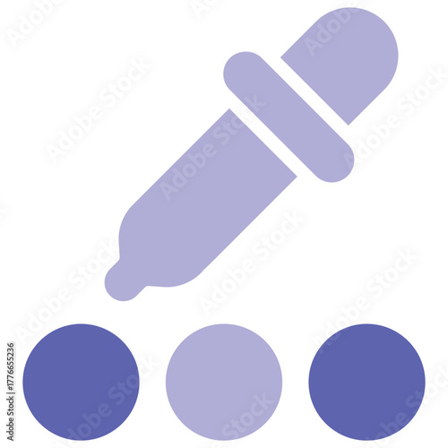 Color Picker Icon Vector Stock Illustration
