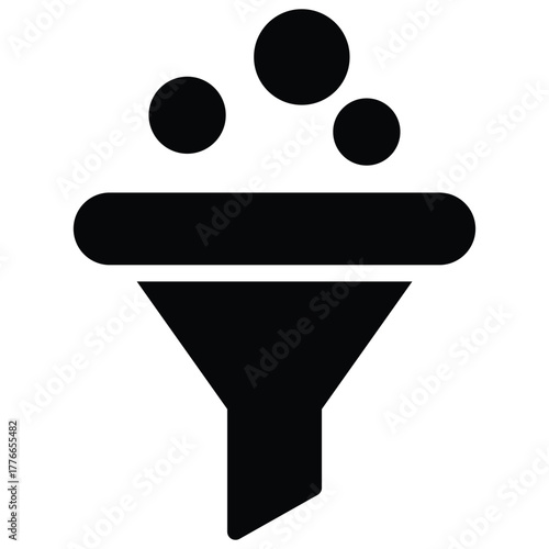 Funnel Icon Vector Stock Illustration