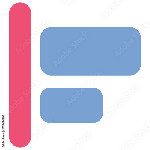 Align Left Icon Vector Stock Illustration