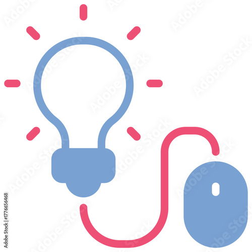 Online Creativity Icon Vector Stock Illustration