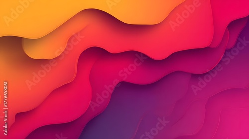 Minimalist abstract gradient background with soft colors blending. Smooth color transitions form a flowing abstract landscape. Artistic fluid abstract background.