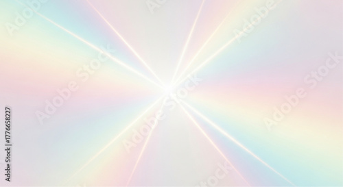 An artistic display of radiant colors, where light beams dance across a soft, pastel canvas, evoking a sense of ethereal beauty. vector illustration