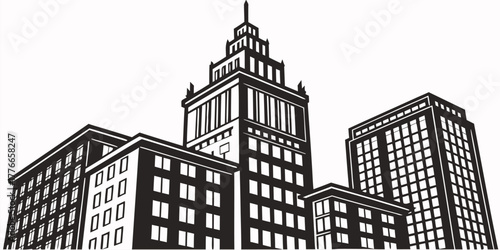 Illustration of a man with black hair and beard against a blue and white background with waves