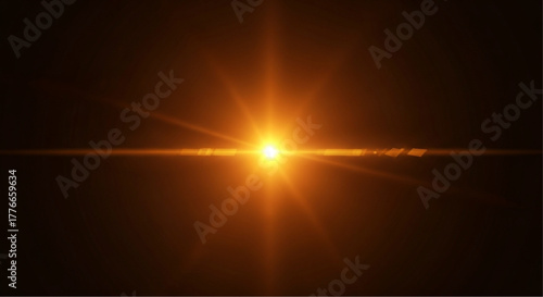 A radiant burst of sunlight illuminates the darkness, a vivid display of energy and hope, with the sun's warm glow spreading across the space. vector illustration