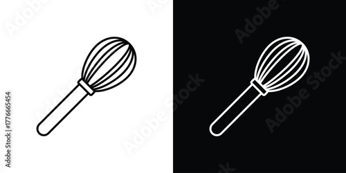 Beater icon pixel perfect. Outline symbol. Simple linear drawing.