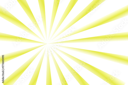Transparent sun rays background, glowing radial beams of sunrise or sunset light,warm light glow illustration.