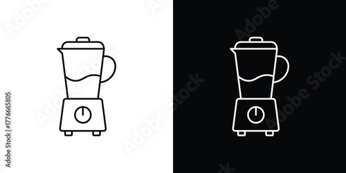 Blender icon pixel perfect. Outline symbol. Simple linear drawing.