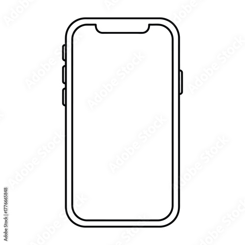 Mobile phone with lock icon vector illustration