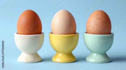 soft boiled pastel eggs