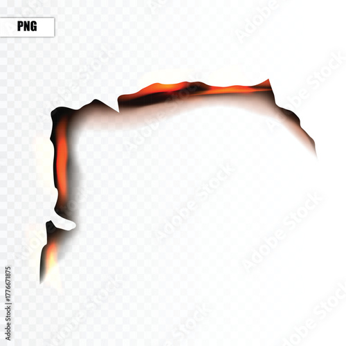 burnt paper png collecion vector